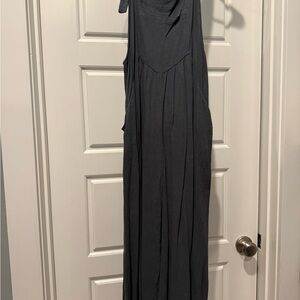 Women’s Dark Grey Relaxed Fit overalls jumpsuit